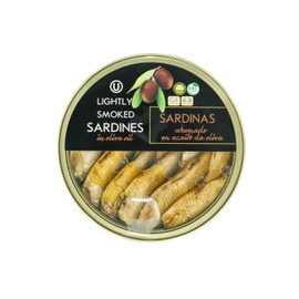 Grilled Catch Wild Caught Brisling Sardines in olive oil 5.6 Ounce (Pack of 10, Lightly Smoked)