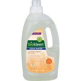 Biokleen Natural Cold Water Laundry Detergent - 128 Loads - Liquid, Concentrated, Eco-Friendly, Non-Toxic, Plant-Based, No Artificial Fragrance or Preservatives