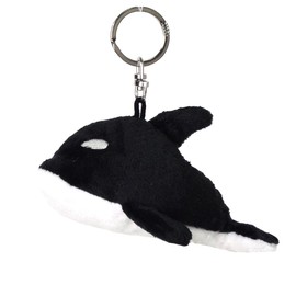 Niki Keychain, Orca Whale 3.9 inches (10 cm), Kids, Black, W3.1 x D 4.7 x H 3.1 inches (8 x