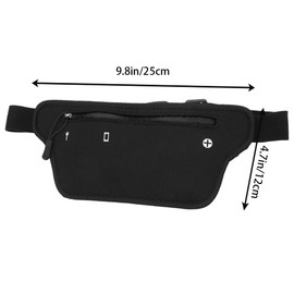 Bum Bag Running Belt Waterproof Waist Fanny Pack Adjustable Portable Sports Waist Bag for Dog Walking Running Hiking Travel Holiday