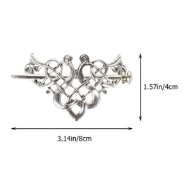 WOFASHPURET Hair Bun Hairpin viking hair Retro Hair Accessories chinese hair stick knot hair accessories antique hair sticks hair pin hair dragon horns side clip folk-custom women's alloy