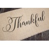 Grateful Thankful Blessed burlap table runner
