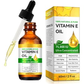 Aceite de Vitamina E Orgánico 75,000 UI – Hidratante Corporal y Gua Sha