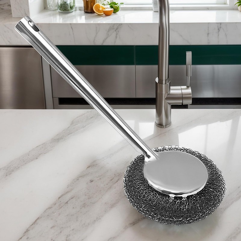 Steel Wool Scrubber - High-Density Polishing Stainless Steel Scrubbing Pads