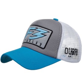 White Fang CA681 Mesh Cap, English Letter Hat, Sports, Running, Outdoors, Women's, Men's, grey white