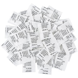 Weriirew 200 Packs Silica Gel Bag Sachets Desiccant Small Bags Dehumidifier Silica Bags