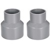 TOP-VIGOR 2Pcs PVC DWV Reducing Coupling, 50mm x 75mm Socket