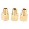 6PCs Brass Pipe Fitting Adapter 1/8 BSPT Female NPT Vehicle