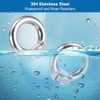 5 Stück 304 Augenmutter M8,Augenmutter 304 Edelstahl,Ösenmutter Ringmuttern,Hardware Ringösen,Ringmutter Zubehör,Ringschrauben
