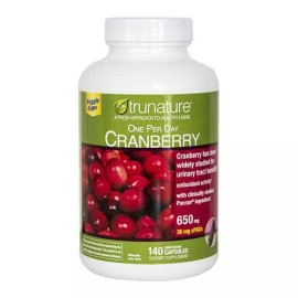 TruNature One Per Day Cranberry 650 mg, -140 Vegetarian Capsules