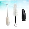 Kisangel 2pcs Whistle Brush Soprano Saxophone Horn Cleaning Brush Cleaning