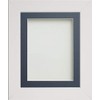 Frame Company Watson Range White A4 Picture Photo Frame with Blue Mount for Image 10x6 inch *Choice of Sizes* Fitted with Real Glass
