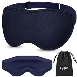 Fygrip Máscara de Ojos para Dormir 3D para Hombres y Mujeres, 100% Sin Presión y Bloqueo Total de Luz, Máscara de Ojos para Dormir con Correa Fácilmen