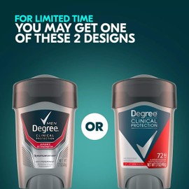 Degree Men Clinical Antiperspirant Deodorant, Sport Strength, 1.7 Ounce (Pack of 4)