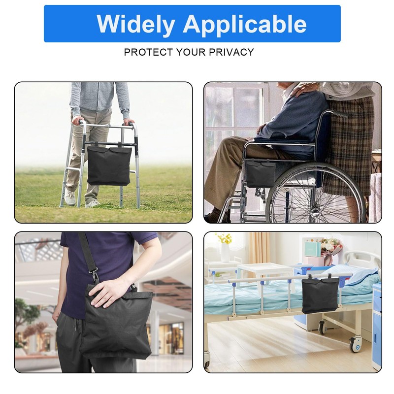 Urine Drainage Bag Holder with Catheter Tube Cover, Catheter Bag