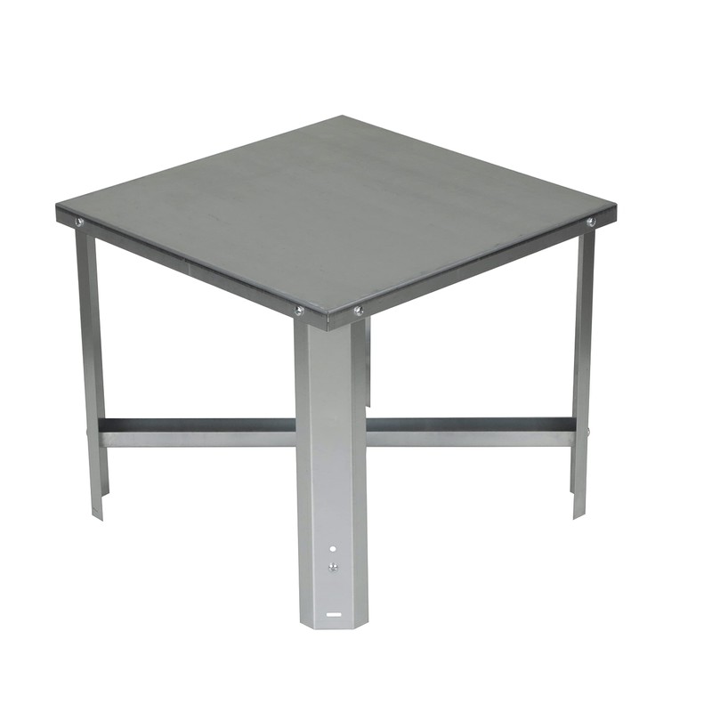 Oatey 34057 Galvanized Water Heater Stand, 21-Inch Square by 18-Inch
