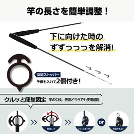 "lappland" Cat Toy, Cat Teaser, 1 Rod & Fishing Line with Hardware, Replacement Cat Toy Exclusive (Rod & Fishing Line)