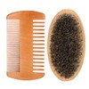 Kit de Cepillo y Peine para Bigote y Barba, Cepillo