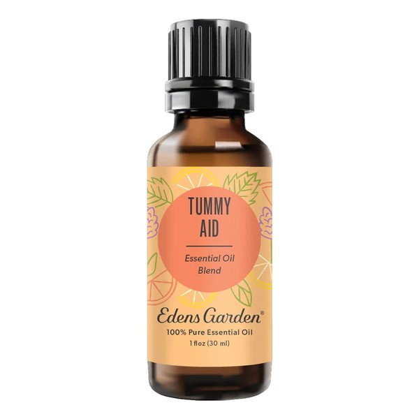 Edens Garden Tummy Aid "OK for Kids" Essential Oil Synergy Blend, 100% Pure Therapeutic Grade (Undiluted Natural/Homeopathic Aromatherapy Scented Essential Oil Blends) 30 ml