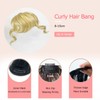 VAVANGA Blonde Bangs Hair Clip in, Synthetic Hair French Bangs