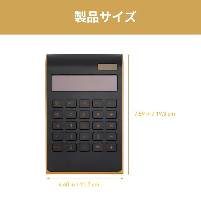 EXCEART Calculator, 10 Digit Solar Business Calculator, Thin, Fast Response,