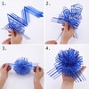 6 Pieces Pull Bow Large 6 Inch Organza Pull Bow