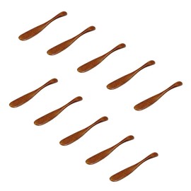 M2cbridge Set of 10 Handmade Butter Jelly Spreader Cheese Knife (Brown Narrow)