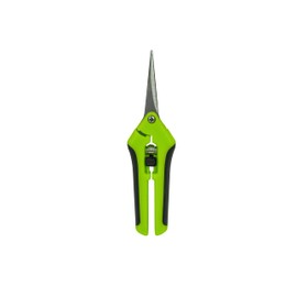 Krediz Gardening Hand Pruner Shears - Plants Trimming Precision Scissor | Micro Tip Snips with Straight Sharp Stainless Steel Blades (Green)