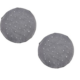 Mytoptrendz®- 2 pcs Rhinestone Studded Bun Hair Nets Classic Elasticated Bun Cover Net For Bun Cover Net For Ballet Dancer and Equestrian Girls Women (Black)