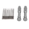 Steel Slotted Screwdriver Set with 9 Bits 2 Handles Hand