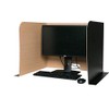 Flipside Products 70" x 23" Black Desktop Privacy Screen, Large,