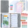 Budget Planner, Binder - Household Book A6 Planner Money Envelopes Envelope Method, Budget Planner Money Organiser Savings Book with Films for Financial Planner Saving Folder, Cash Stuffing Starter