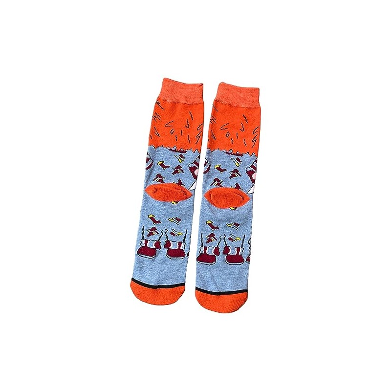 Mens Chucky Doll Horror Orange Topped Blue Socks 6-10 UK