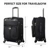 Nicole Miller Carry on Luggage Collection - Designer Lightweight Softside