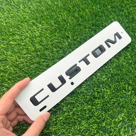 Rear Tailgate Emblem Nameplate 3D Letter Badge Replacement for 19-24 85144288 "Custom 1Pc (Matte Black)