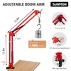 SUNMON HyperX QuadCast Boom Arm - Red Boom Arm for