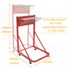 KUAFU Mobile Blueprint Storage Rack w/ 12 Adjustable Height &