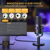 MAONO Micrófono USB para juegos para PC, micrófono condensador programable