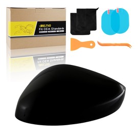 Driver Side Mirror Cover for Honda Civic 11th Gen 2022 2023 2024 2025,Glossy Black Left Side Rearview Mirror Cap Trim,Non-Light Version,(Glossy Black,Left Side,No Light)