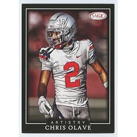 2022 SAGE Artistry #39 Chris Olave Ohio State Buckeyes RC Rookie Football Trading Card