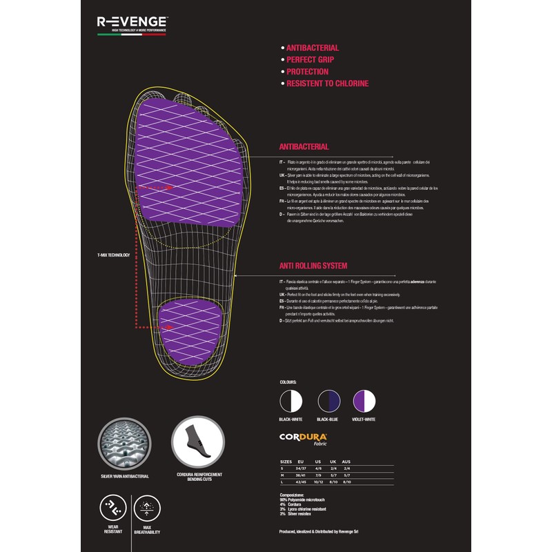 R-EVENGE Technical Sock Pool Classic Activities in Swimming Pool and
