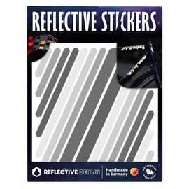 Reflective Berlin Unisex - Adult Shapes Reflective Stickers, Plain Grey, One Size