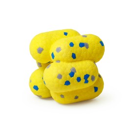 Moonorange Upgrade Undirected Dog Balls for Aggressive Chewers, Tennis Balls for Dogs, Durable Bouncy Dog Toy Balls, Interactive Dog Toys for Fetch Game, Lightweight Floating Dog Toys(Yellow)