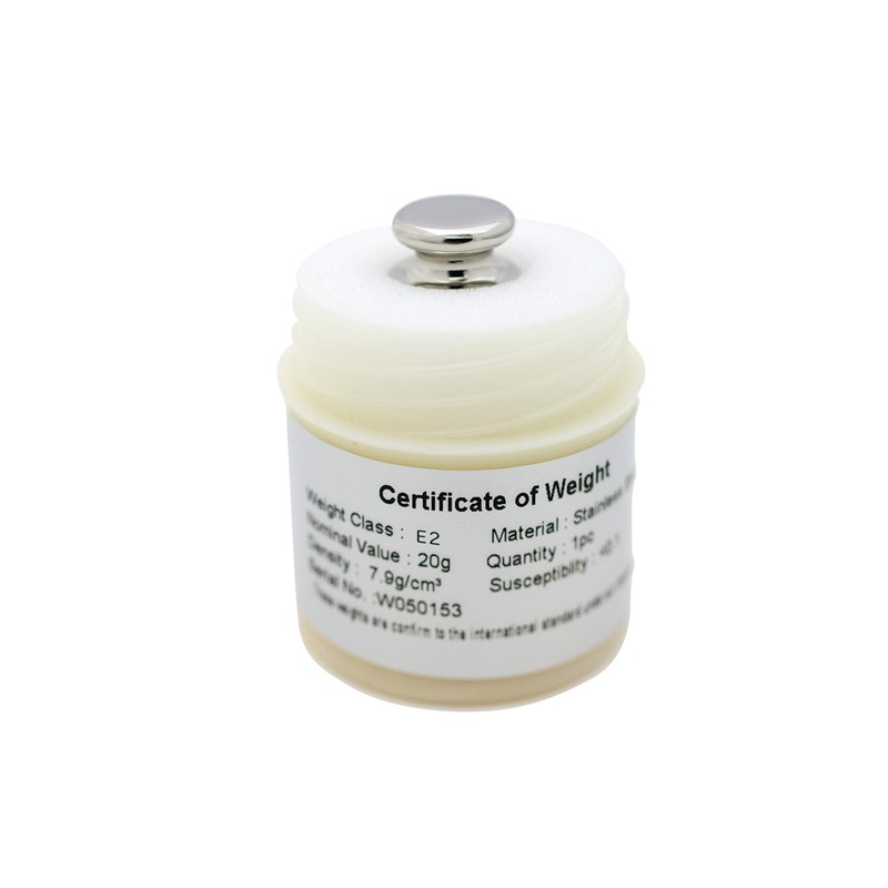 A&D AD1603-20E2 Calibration Weights OIML Cylindrical Weights Grade E2 0g