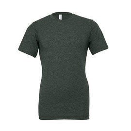 Bella Canvas Adults Unisex Heather CVC T-Shirt (S) (Heather Forest Green)