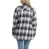 Legendary Whitetails Women's Plus Size Flannel Shacket Sherpa Lined Shirt