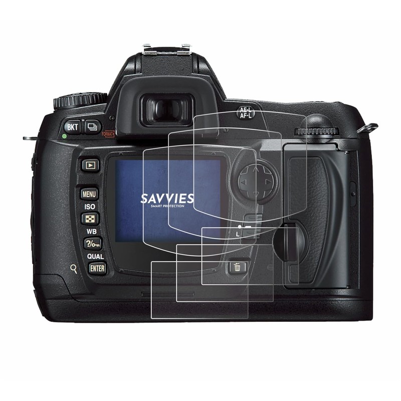 Savvies Screen Protectors for Nikon D70 Ultra Transparent Pack of