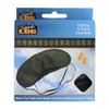 PMS SATIN TRAVELLERS EYE MASK + EAR PLUGS IN PRTD