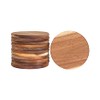 12 Pack Acacia Wood Drink Coasters, 3.74 Inch Round Wooden
