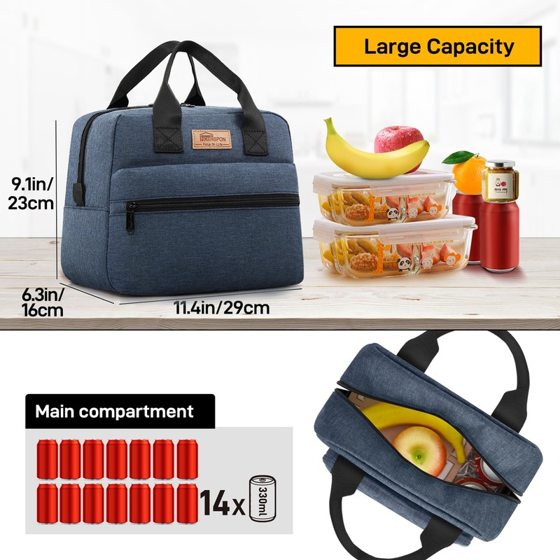 HOMESPON Insulated Lunch Bag for Women Men Lunch Box Cooler